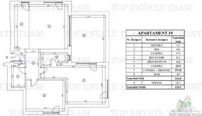 Apartament 3 camere bloc nou, de vanzare in Voluntari - foto 9