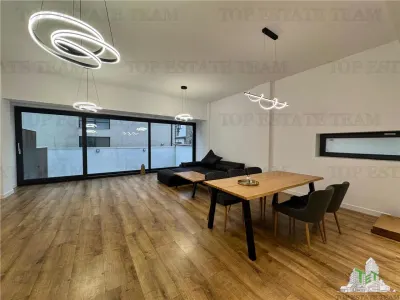 Apartament mobilat si utilat cu 3 camere de inchiriat + gradina 28mp in zona de  Nord/ 6 min Scoala Americana - Voluntari