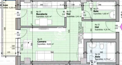 Apartament cu 1 cameră de vânzare | Panoramic Luxury – Galata | Bloc nou 2026 - foto 6