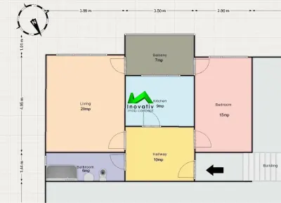 Apartament decomandat de inchiriat 2 camere Sibiu Siretului - foto 7