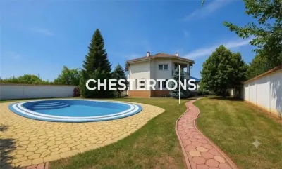 Vila exclusivista cu 7 camere si piscina, teren de 2500 mp, D+P+1+M LA 4 minute de Pod  Domnesti, judet Ilfov - Domnesti