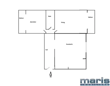 Apartament 2 camere Tudor etaj 3 zona Diamant - foto 10
