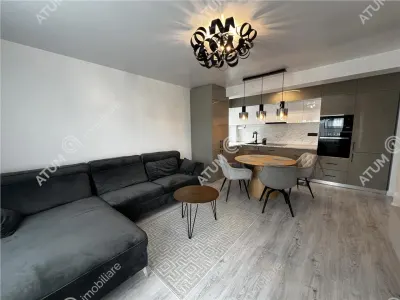 Apartament modern cu 3 camere si 2 balcoane etaj 2 zona Brana din Selimbar - foto 3