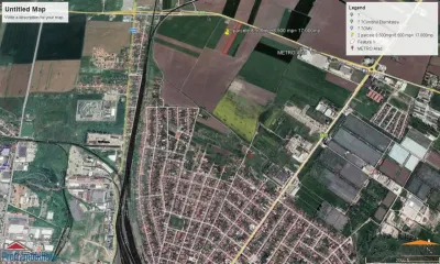Teren intravilan 2 parcele de 8500 mp front la centura Aradului linga Metro - foto 4