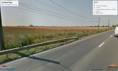 Teren intravilan 2 parcele de 8500 mp front la centura Aradului linga Metro - foto 8