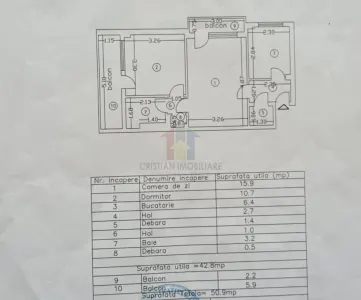 Apartament 2 camere, conf 1, Hristo Botev , et 3 - foto 11
